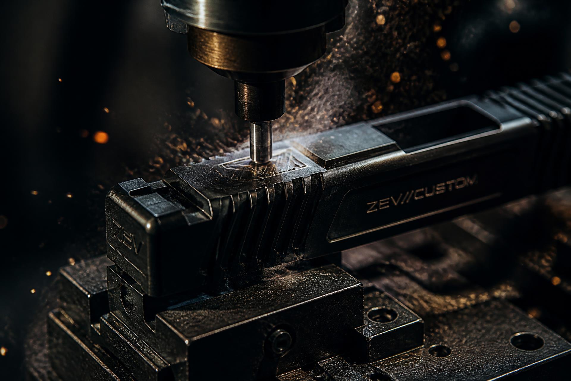 CNC machining a custom pistol slide