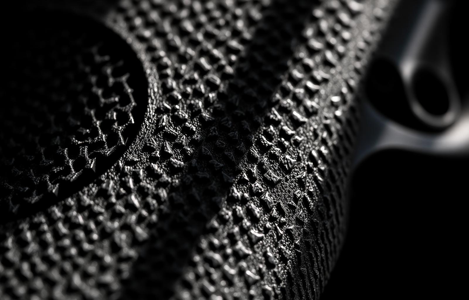 Custom stippled pistol grip macro